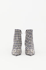 Balenciaga Check BB Ankle Boot
