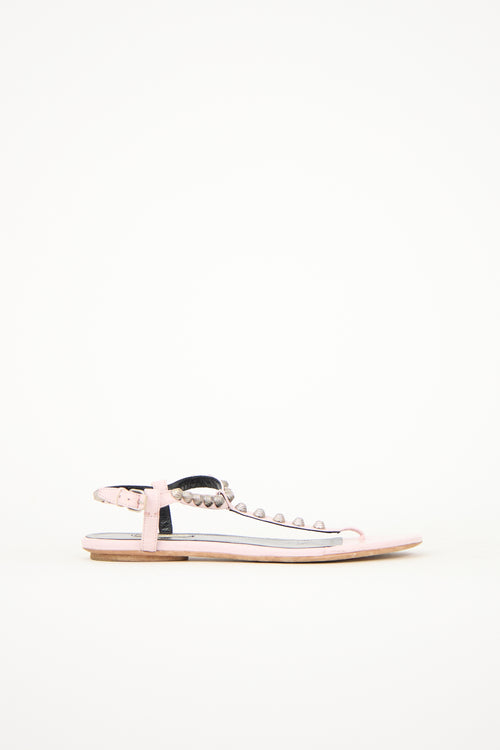 Leather Studded Sandal