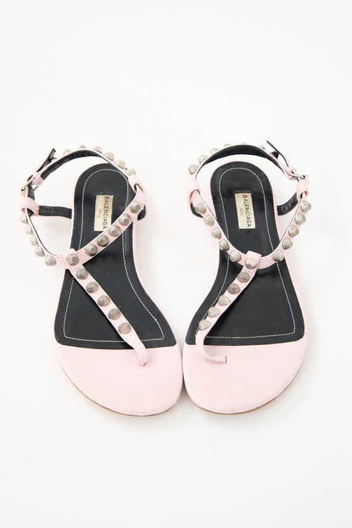 Leather Studded Sandal