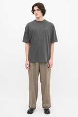 Balenciaga Dark Grey Archetype Logo Oversized T-Shirt