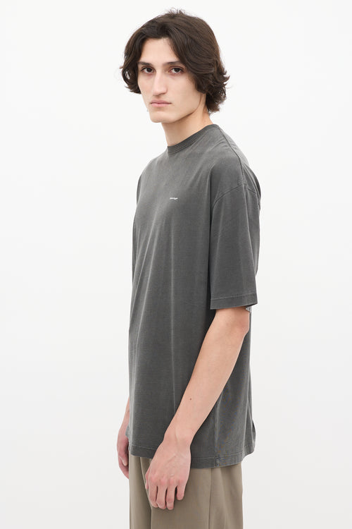 トップス balenciaga HEAVY L T-SHIRT Balenciaga-Dark-Grey-