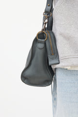 Balenciaga Dark Grey Leather Blackout City Bag