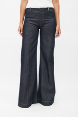 Balenciaga Dark Wash Flared Jeans