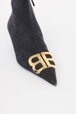 Balenciaga Denim Knife Boot