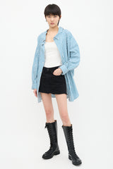 Balenciaga Denim Mini Skirt