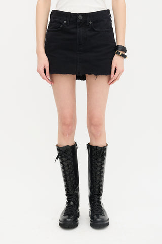 Balenciaga Denim Mini Skirt