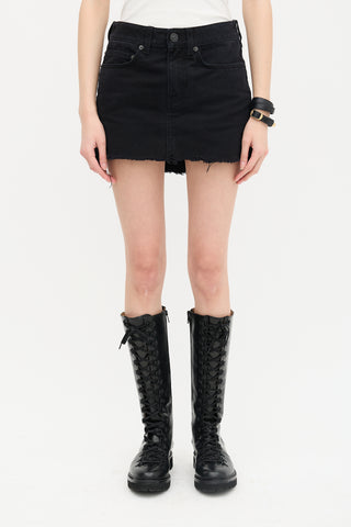Balenciaga Denim Mini Skirt