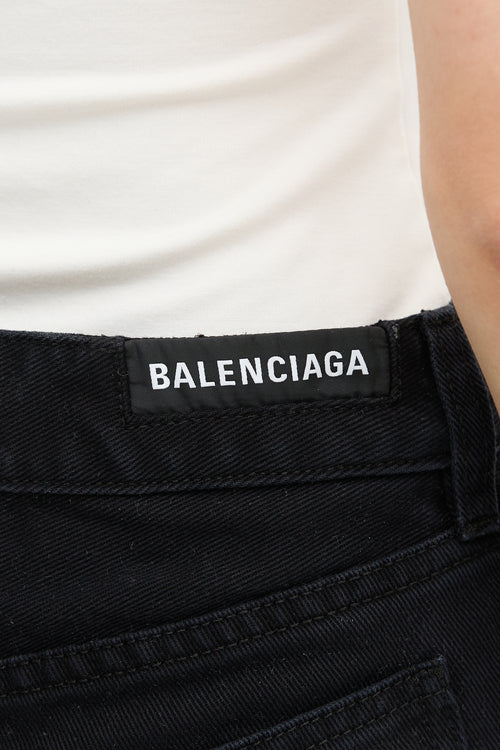Balenciaga Denim Mini Skirt