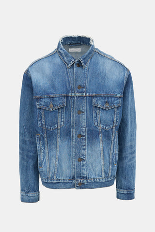 Balenciaga Distressed Denim Archetype Jacket