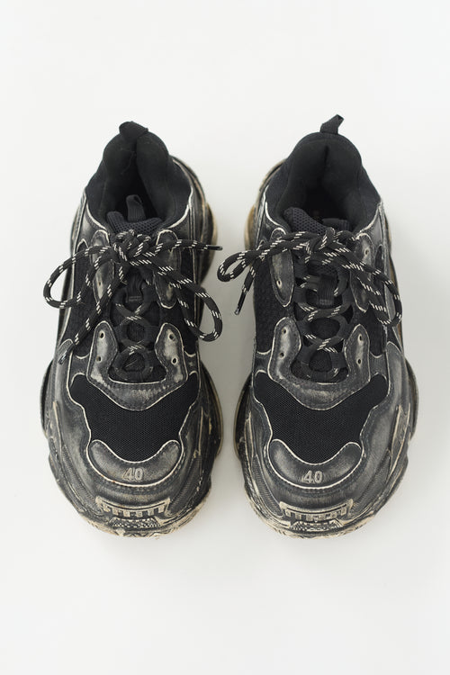 Balenciaga Distressed Triple S Sneaker