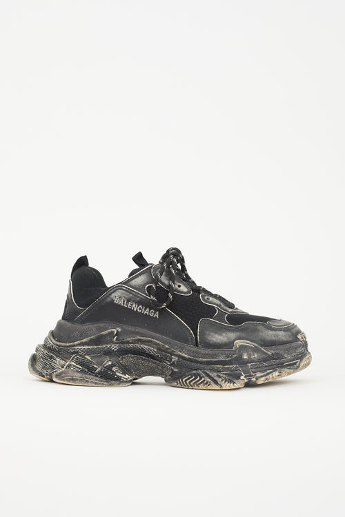 Balenciaga Distressed Triple S Sneaker
