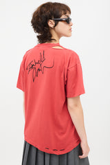 Balenciaga Distressed Fanclub T-Shirt