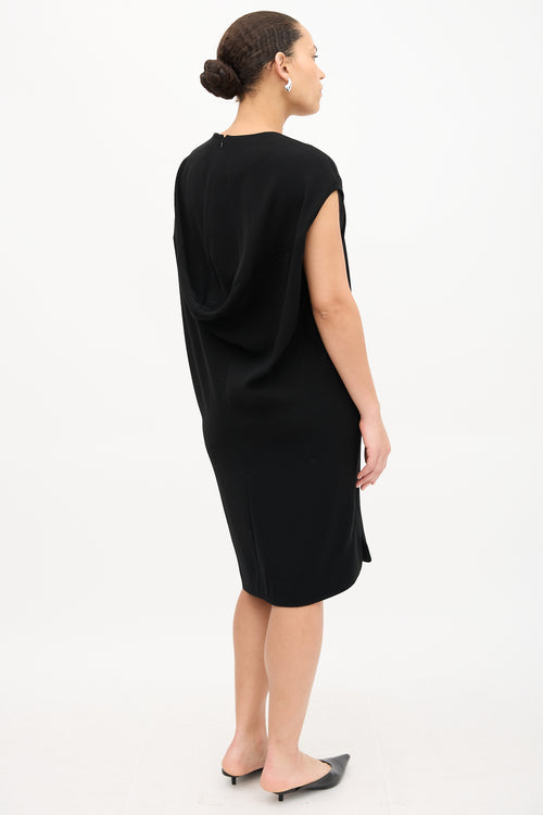 Balenciaga Draped Back Dress