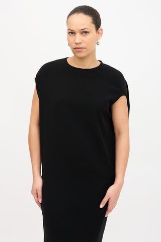 Balenciaga Draped Back Dress