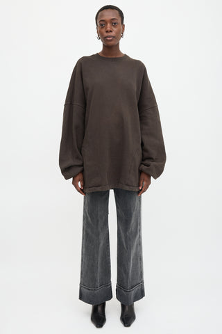 Balenciaga Drawcord Logo Sweatshirt