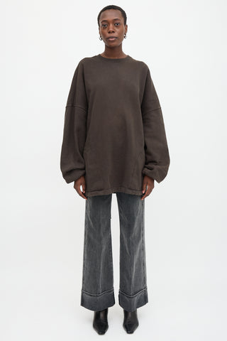 Balenciaga Drawcord Logo Sweatshirt