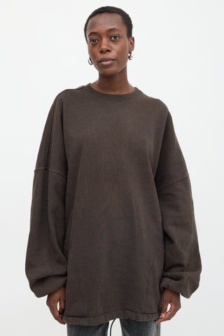 Balenciaga Drawcord Logo Sweatshirt