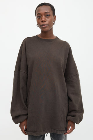 Balenciaga Drawcord Logo Sweatshirt