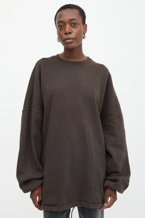 Balenciaga Drawcord Logo Sweatshirt