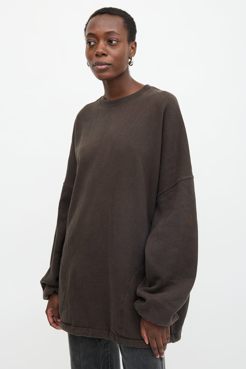 Balenciaga Drawcord Logo Sweatshirt