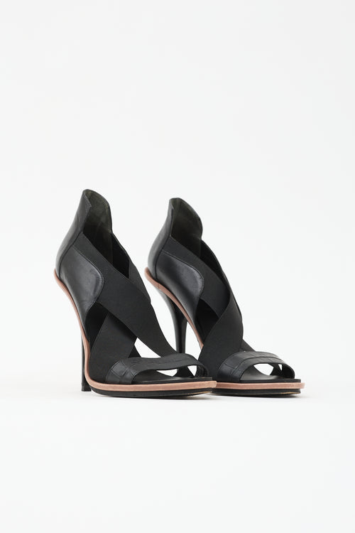 Balenciaga Elastic X Strap Sandal