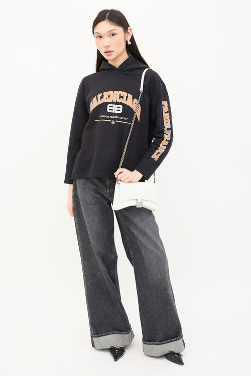 Balenciaga Embossed Leather Hourglass Bag