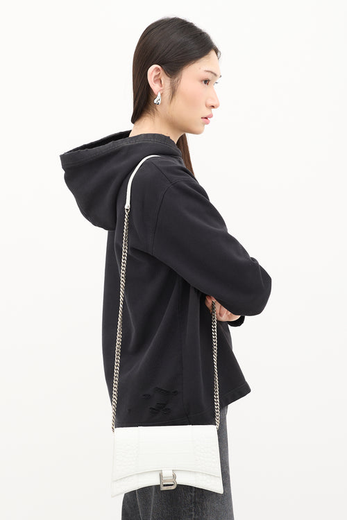 Balenciaga Embossed Leather Hourglass Bag