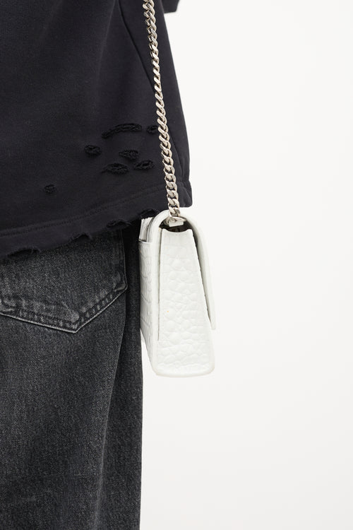 Balenciaga Embossed Leather Hourglass Bag
