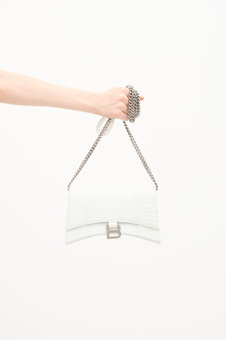 Balenciaga Embossed Leather Hourglass Bag