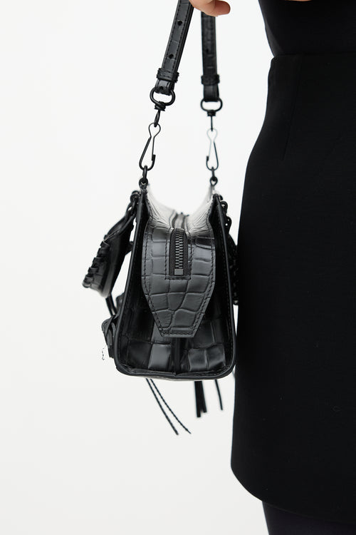 Balenciaga Embossed Leather Neo Classic Mini City Bag