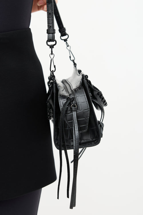 Balenciaga Embossed Leather Neo Classic Mini City Bag