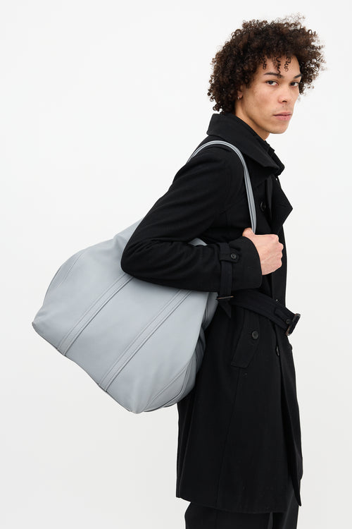 Balenciaga FW 2017 Leather Laundry Cabas Tote Bag