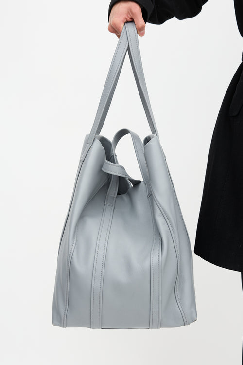 Balenciaga FW 2017 Leather Laundry Cabas Tote Bag