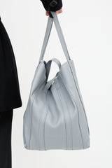 Balenciaga FW 2017 Leather Laundry Cabas Tote Bag