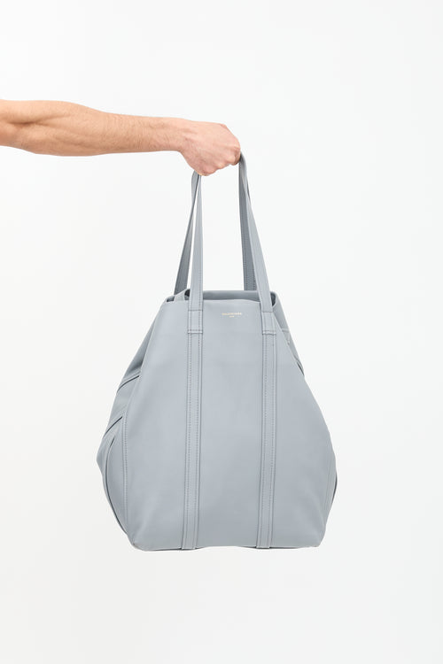 Balenciaga FW 2017 Leather Laundry Cabas Tote Bag