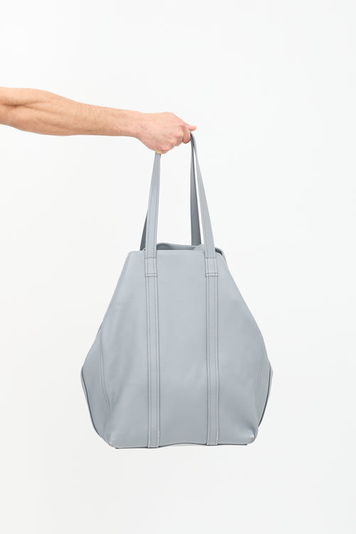 Balenciaga FW 2017 Leather Laundry Cabas Tote Bag