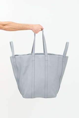 Balenciaga FW 2017 Leather Laundry Cabas Tote Bag