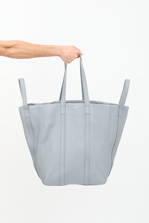 Balenciaga FW 2017 Leather Laundry Cabas Tote Bag