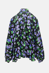 Balenciaga FW 2020 Silk Floral Blouse