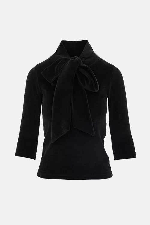 Balenciaga FW 2023 Velvet Tie Top