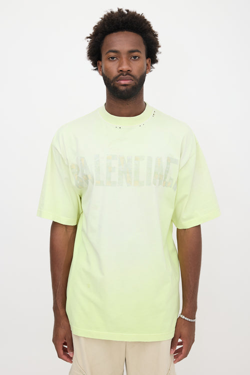 Balenciaga Fluorescent Tape Type T-Shirt