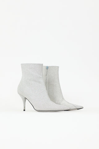Balenciaga Glitter Knife Ankle Boot