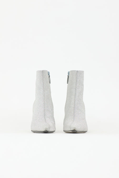 Balenciaga Glitter Knife Ankle Boot