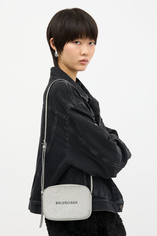 Balenciaga Glitter Logo XS Shoulder Bag