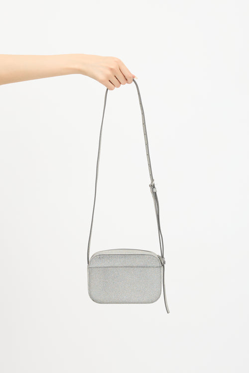 Balenciaga Glitter Logo XS Shoulder Bag