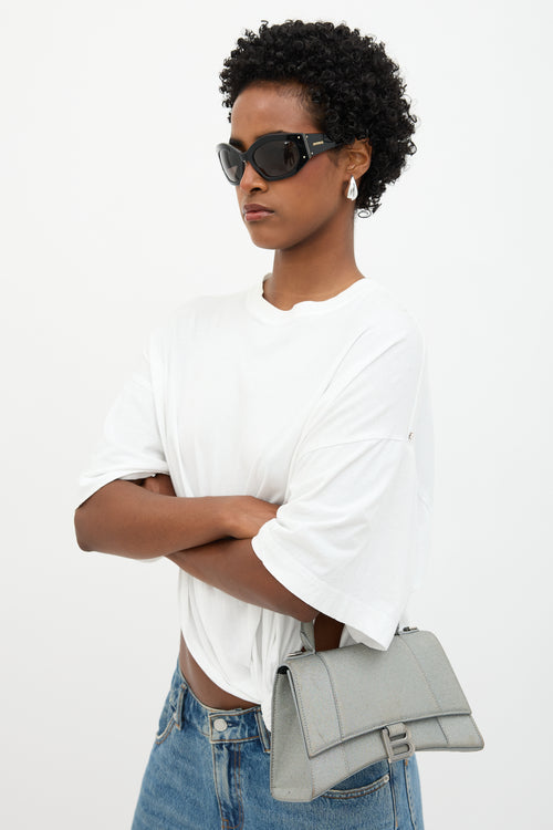 Balenciaga Glitter Small Hourglass Bag