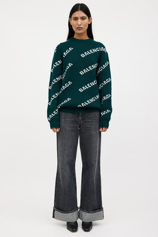 Balenciaga Knit Monogram Sweater