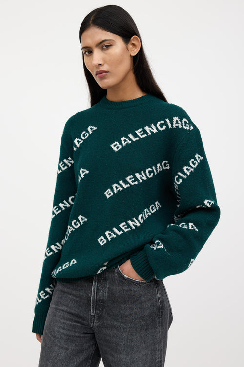Balenciaga Knit Monogram Sweater