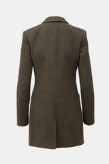 Balenciaga Tweed Double Breasted Coat