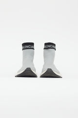 Balenciaga Grey & Black Knit Speed Sneaker